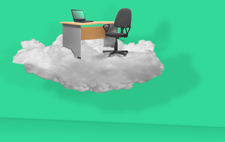 Flying office - Users profiles are saved on the cloud